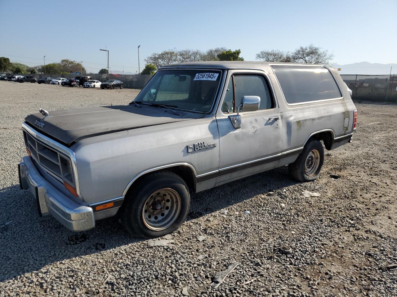 1983 Dodge Ram Charger, VIN 1B4GW12T4DS454463 — Механическое