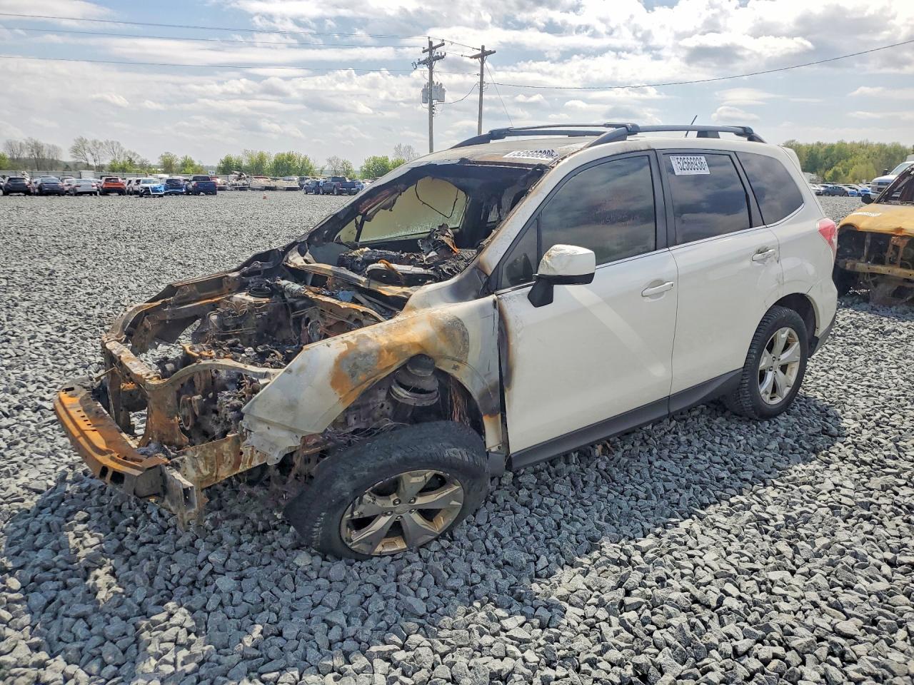 2014 Subaru Forester Limited, VIN JF2SJAHC4EH449959 — Engine fire