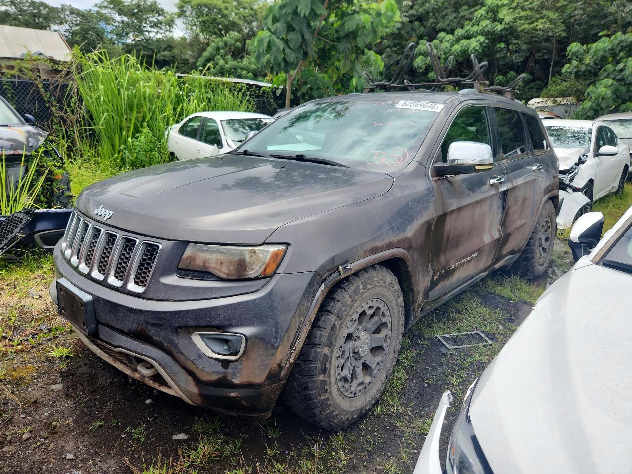2014 Jeep Grand Cherokee Overland, VIN 1C4RJFCGXEC172106 — Water / flood