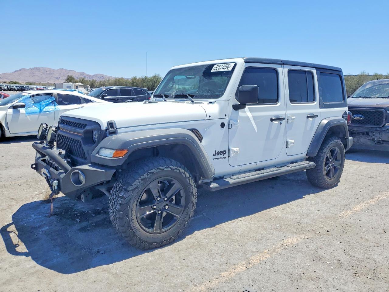 2020 Jeep Wrangler Unlimited Sport Altitude, VIN 1C4HJXDM6LW350076 — Зад