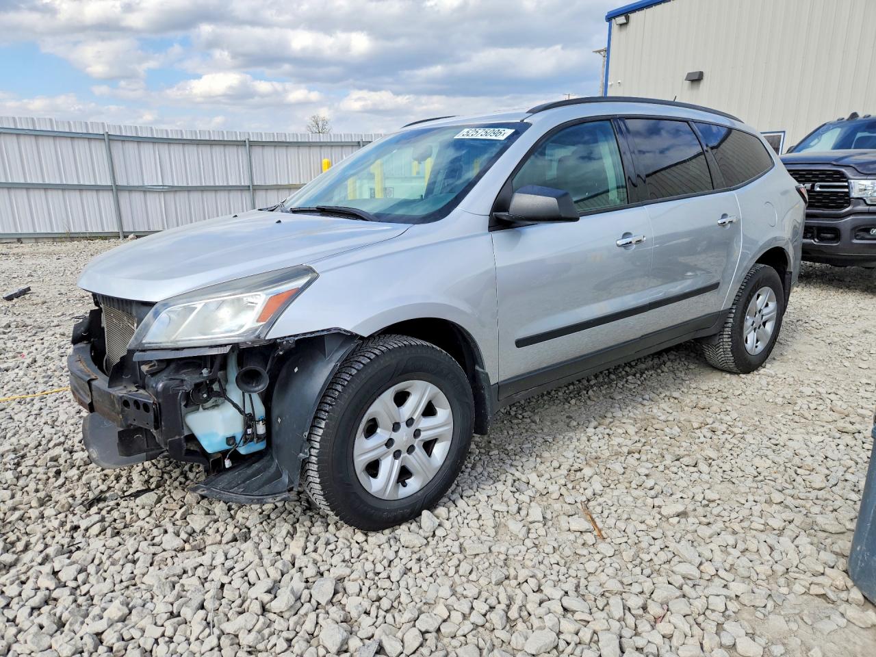 2017 Chevrolet Traverse LS, VIN 1GNKRFED2HJ185601 — Front end