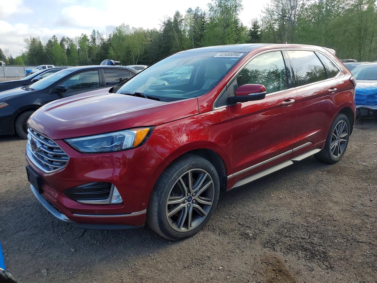 2019 Ford Edge Titanium, VIN 2FMPK4K98KBB39415 — Undercarriage