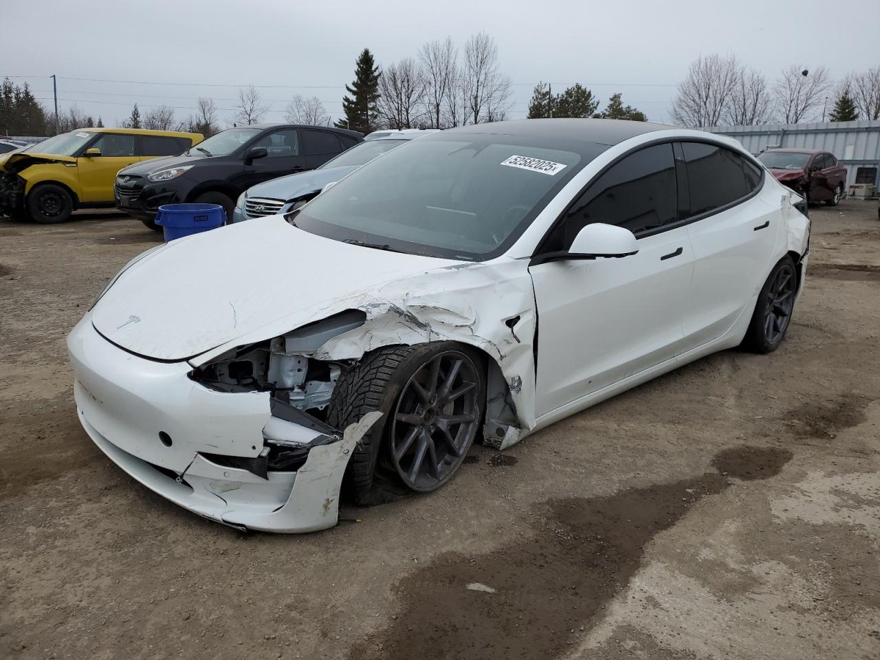 2022 Tesla Model 3 Long Range, VIN 5YJ3E1EB3NF353131 — Front end