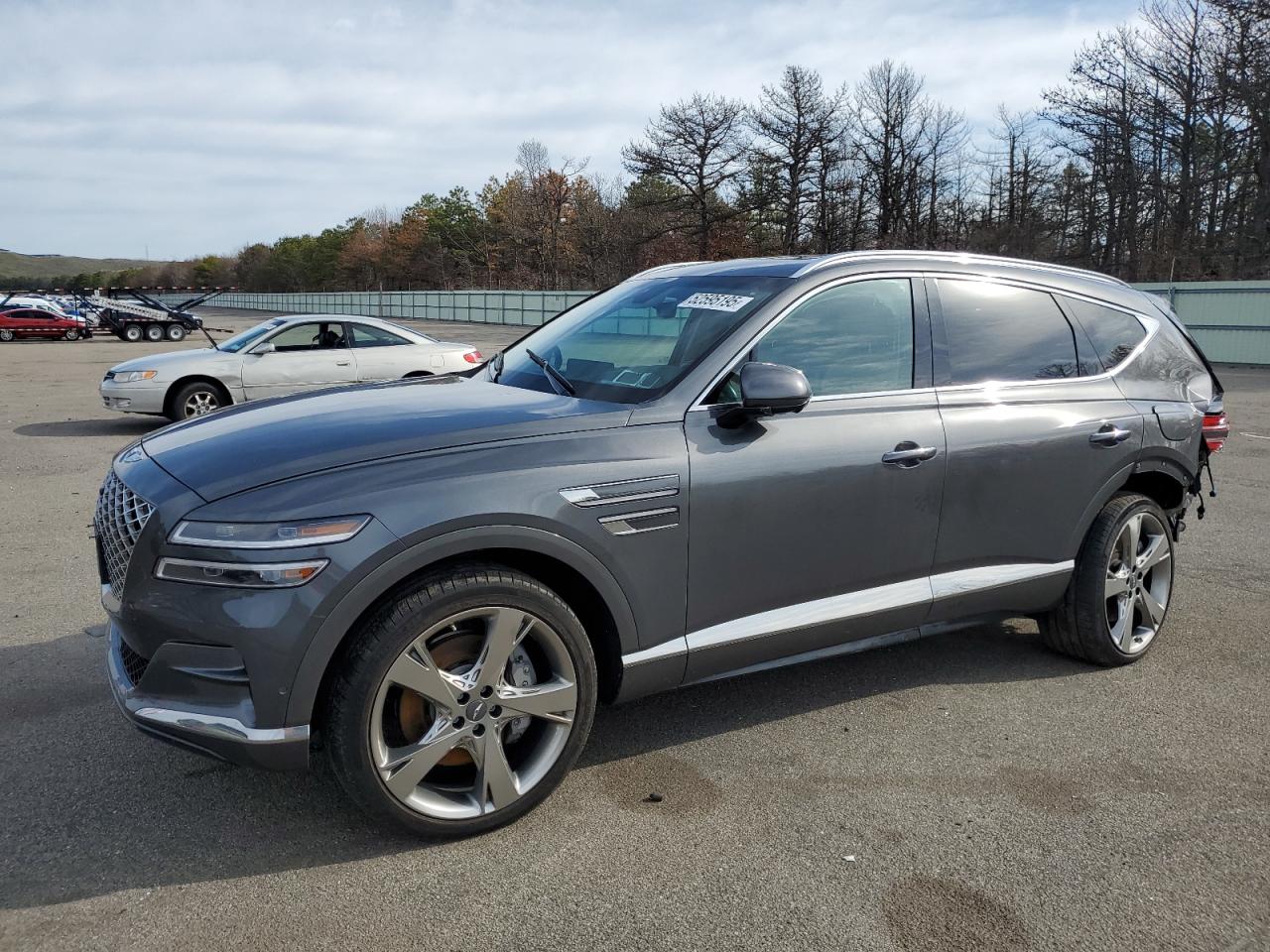 2023 Genesis GV80, VIN KMUHCESC3PU124360 — Rear end