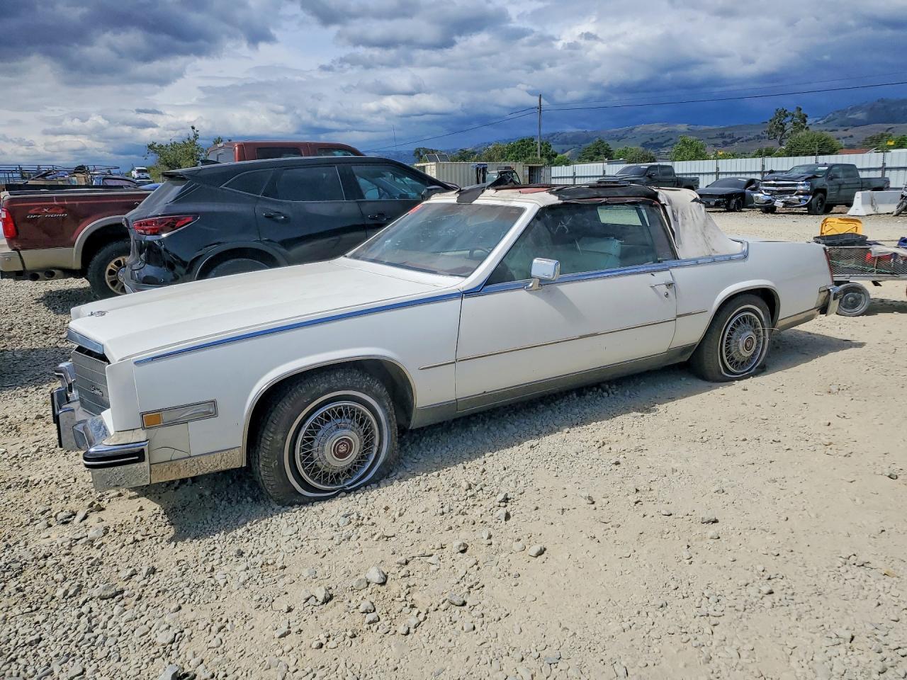 1984 Cadillac Eldorado Biarritz, VIN 1G6AL6788EE647754 — Roof