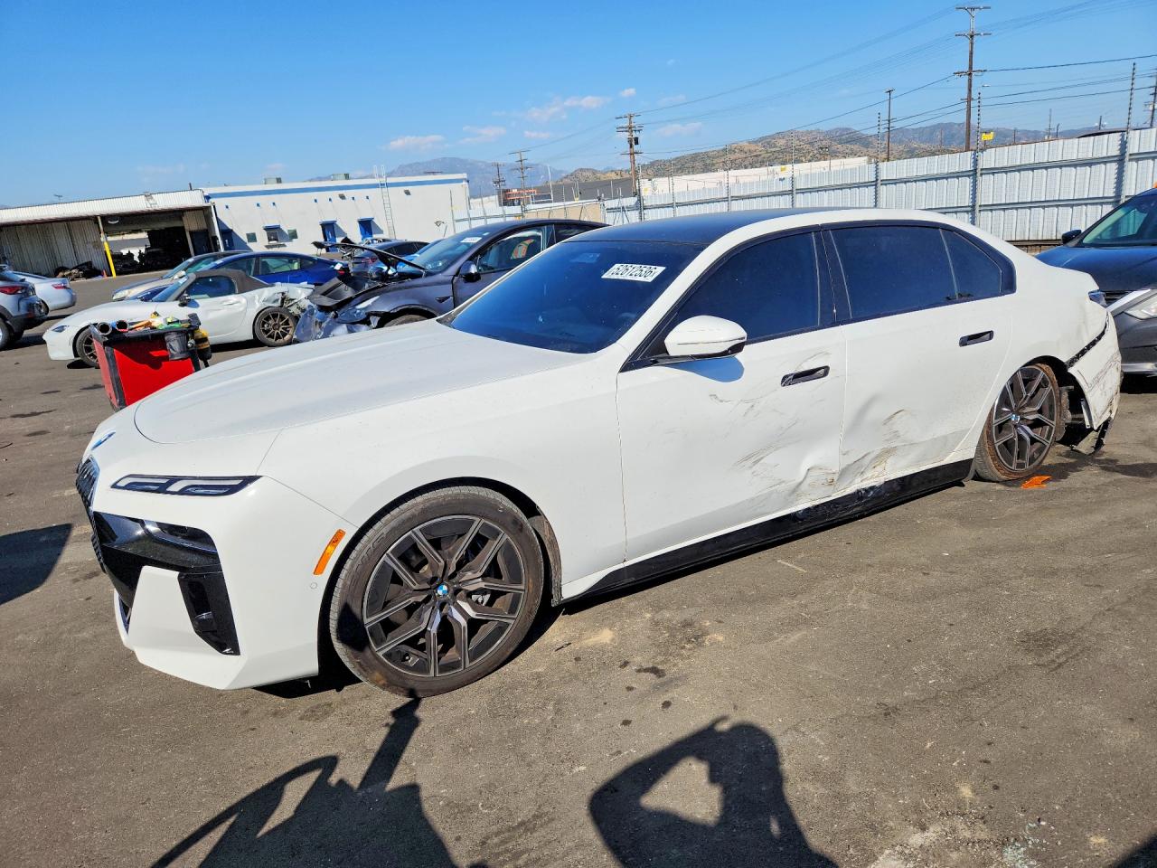 2024 BMW i7 eDrive50, VIN WBY43EJ04RCR92156 — Rear end
