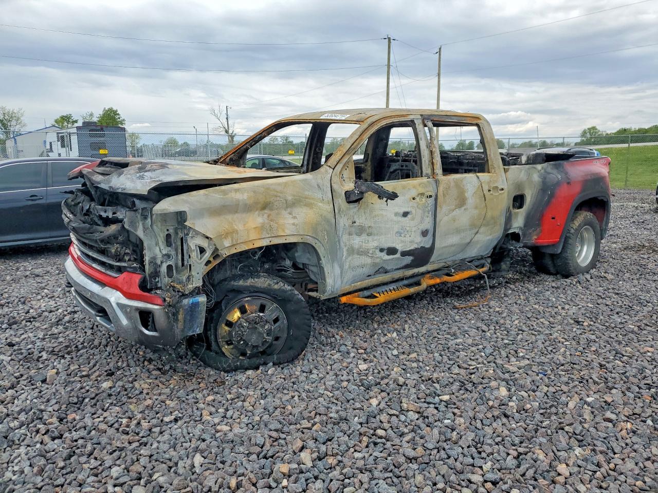 2024 Chevrolet Silverado 3500HD LTZ, VIN 1GC4YUEY3RF109143 — Burn