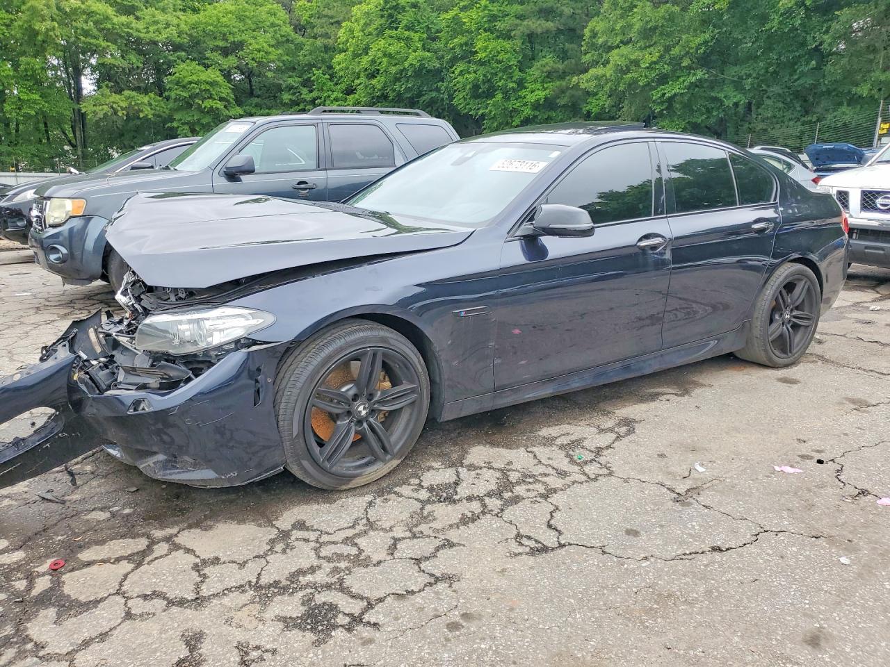 2016 BMW 5 Series 550i, VIN WBAKN9C58GD961905 — Front end
