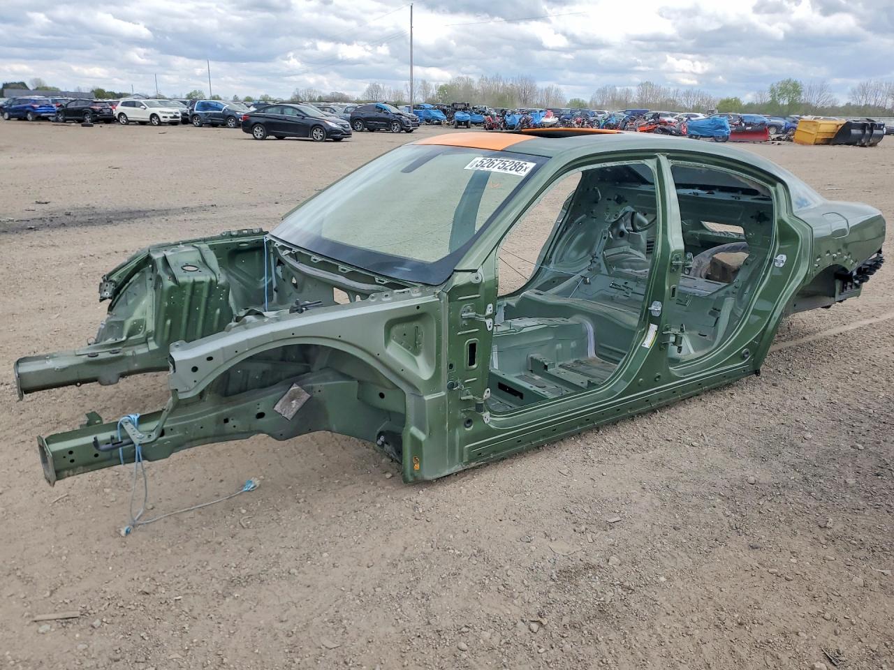 2021 Dodge Charger Scat Pack, VIN 2C3CDXGJ5MH584555 — Stripped