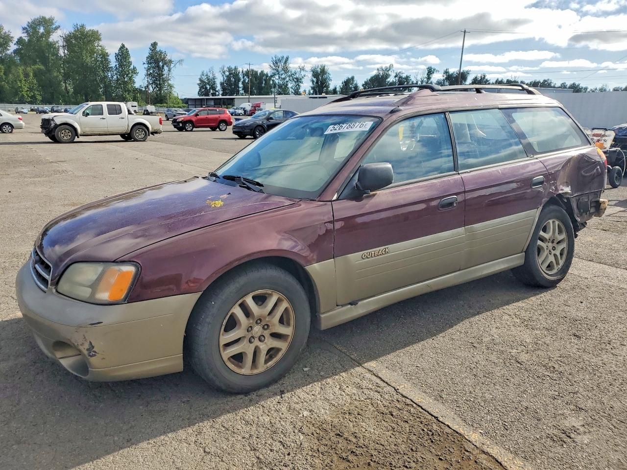 2000 Subaru Legacy Outback, VIN 4S3BH6656Y7603285 — Бок