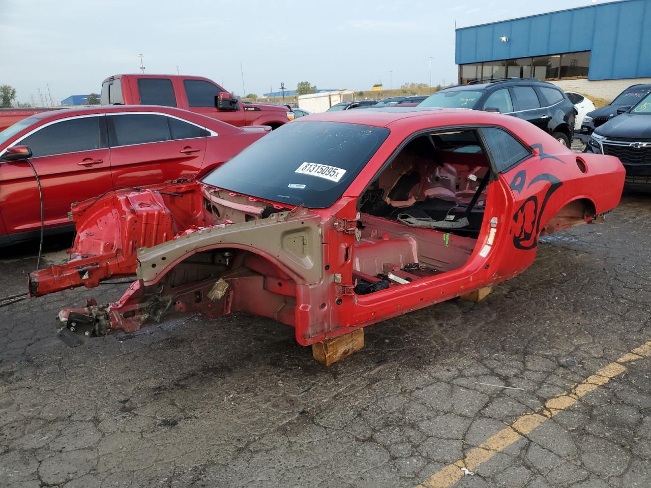 2016 Dodge Challenger SRT Hellcat, VIN 2C3CDZC93GH130526 — Stripped