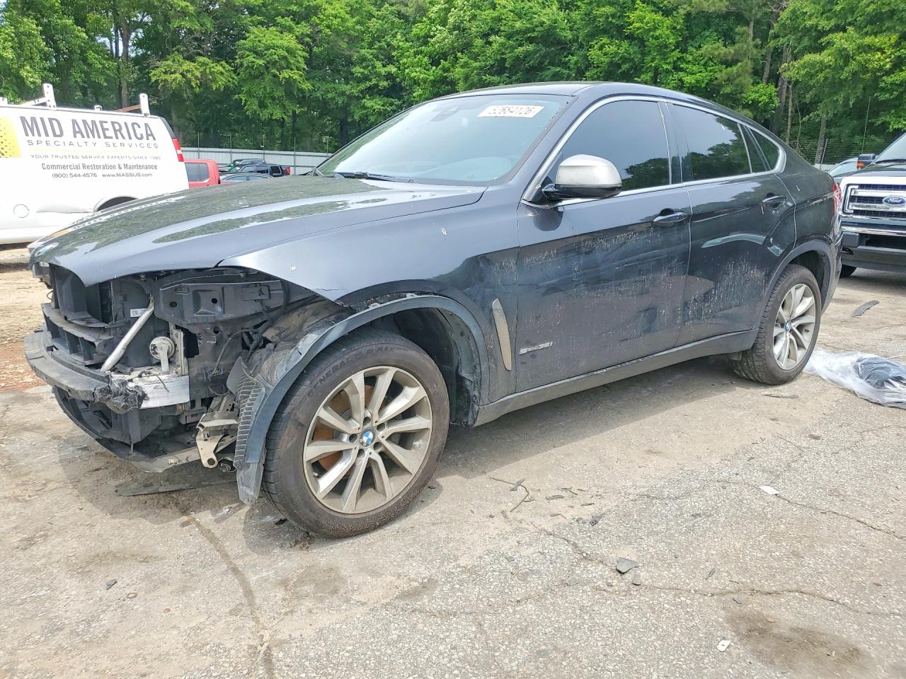 2017 BMW X6 sDrive35i, VIN 5UXKU0C38H0G69066 — Front end