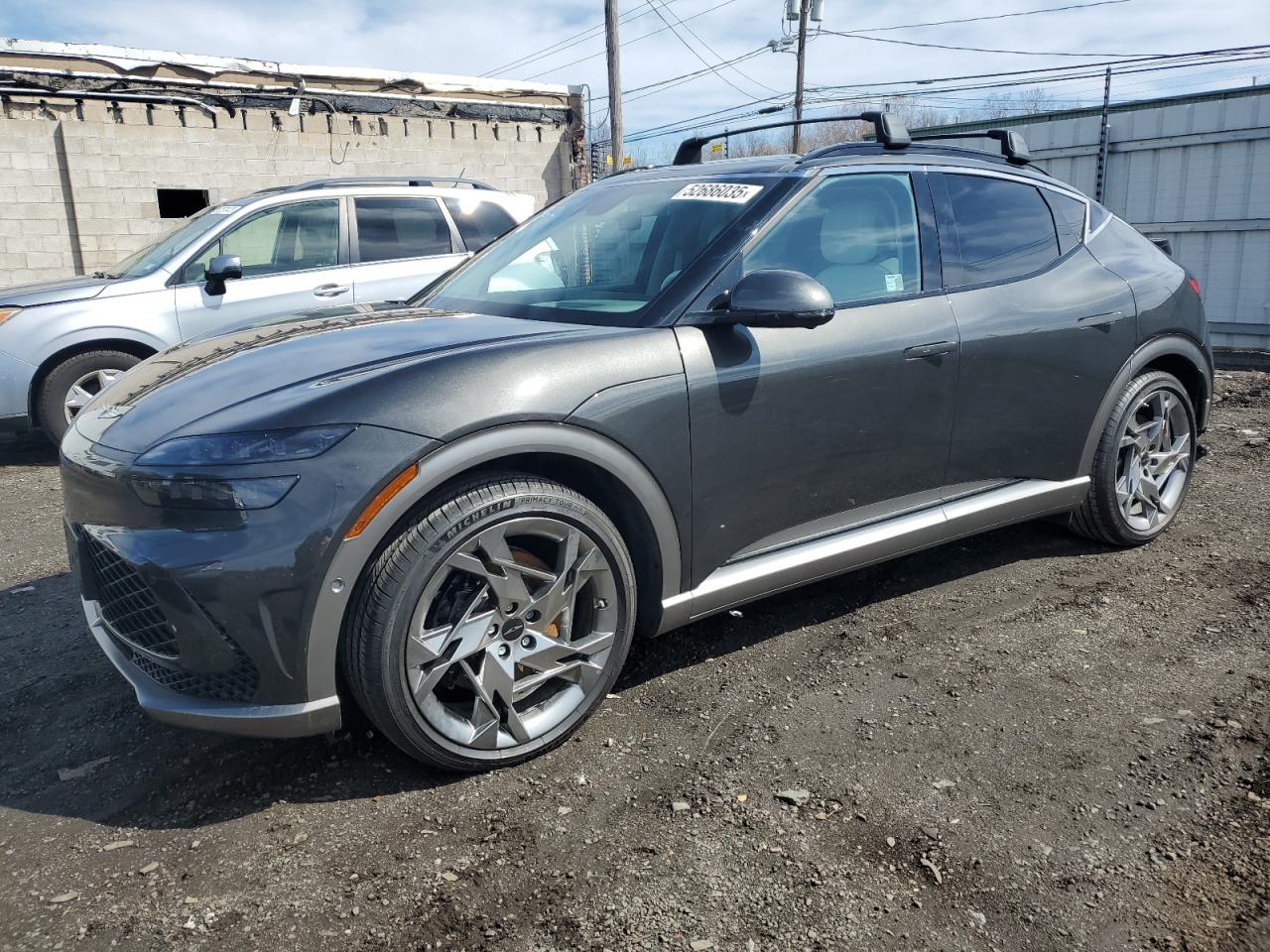 2024 Genesis GV60 Performance, VIN KMUKEDSB9RU019567 — Rear end