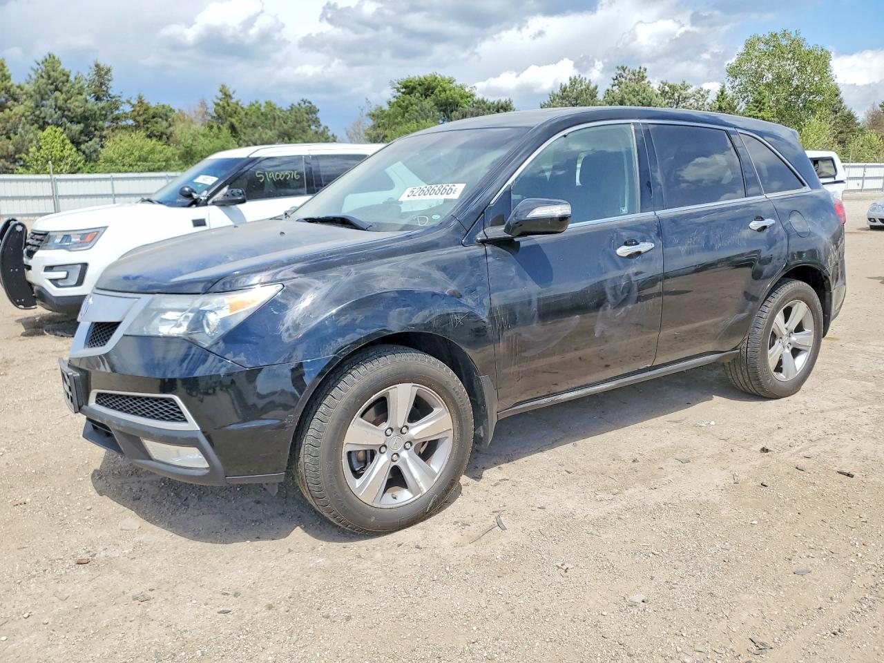 2012 Acura MDX Technology, VIN 2HNYD2H3XCH532433 — Side