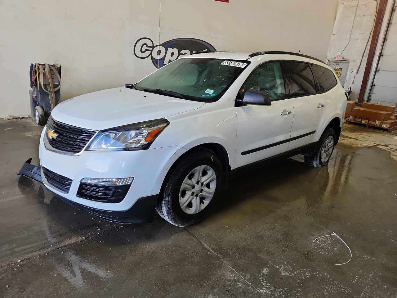 2017 Chevrolet Traverse LS, VIN 1GNKRFED7HJ340899 — Front end