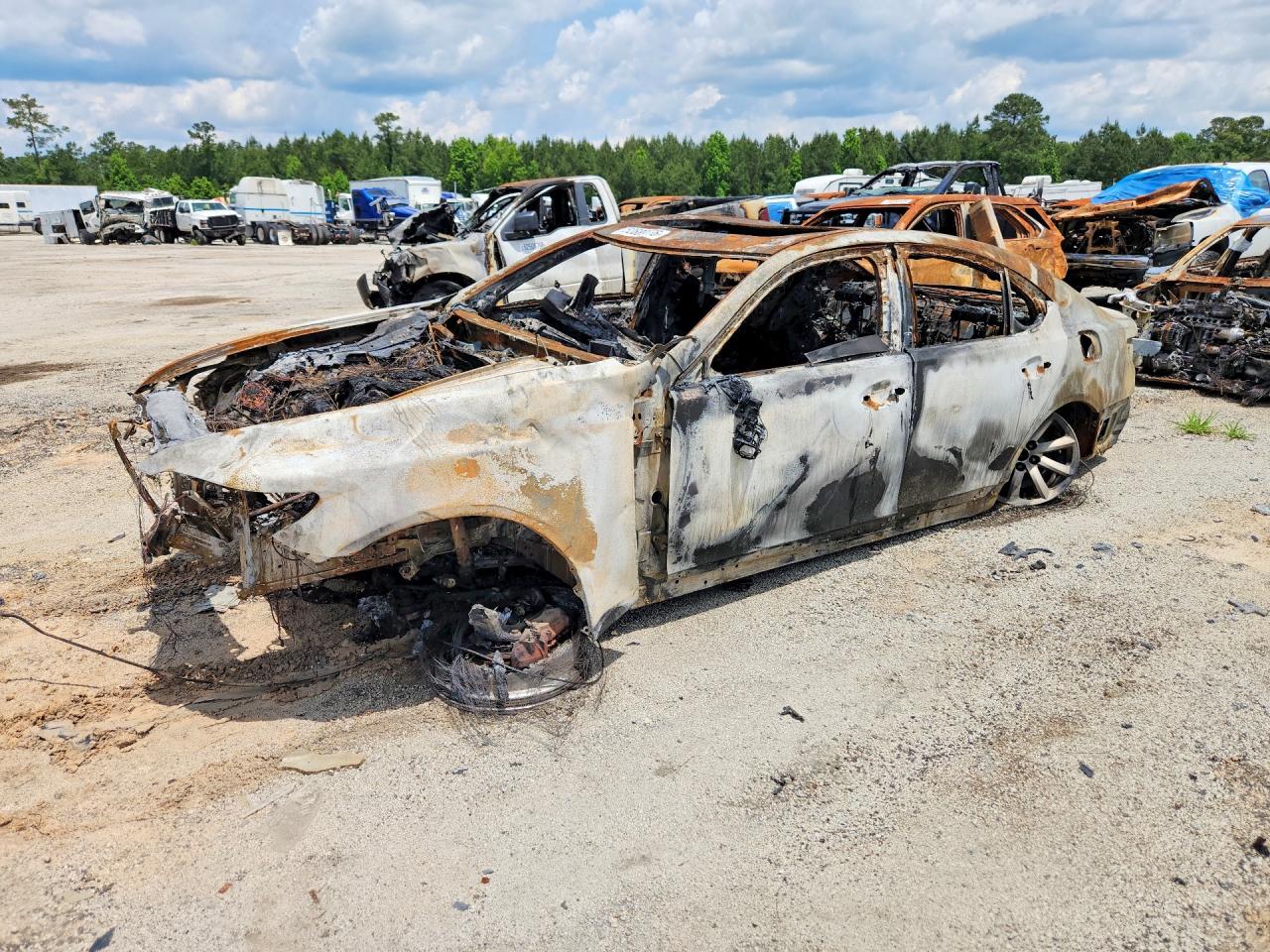 2007 Lexus LS 460, VIN JTHBL46F175035452 — Burn