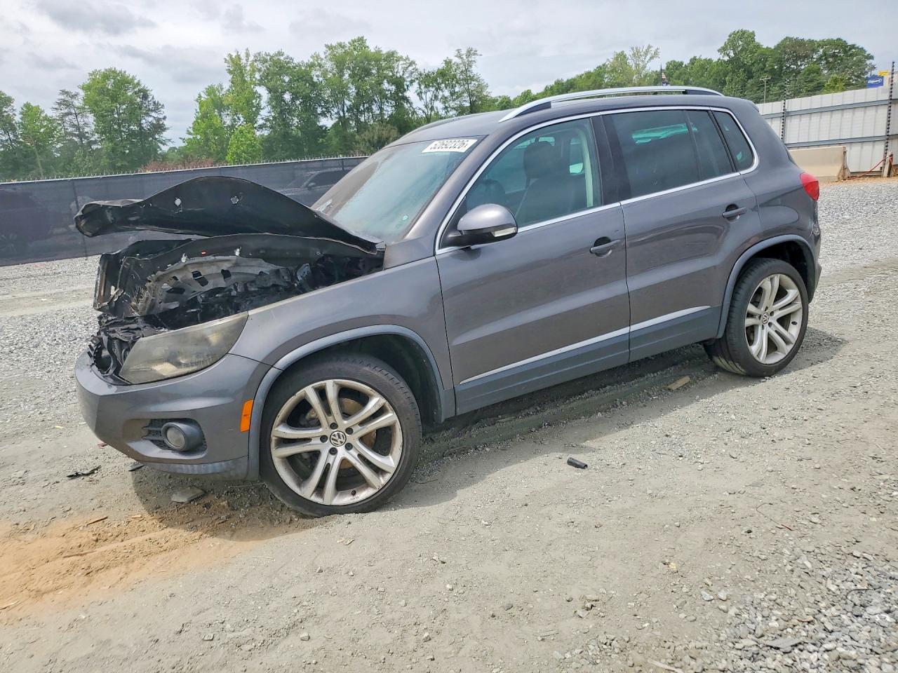 2012 Volkswagen Tiguan S, VIN WVGBV7AX7CW003196 — Engine fire