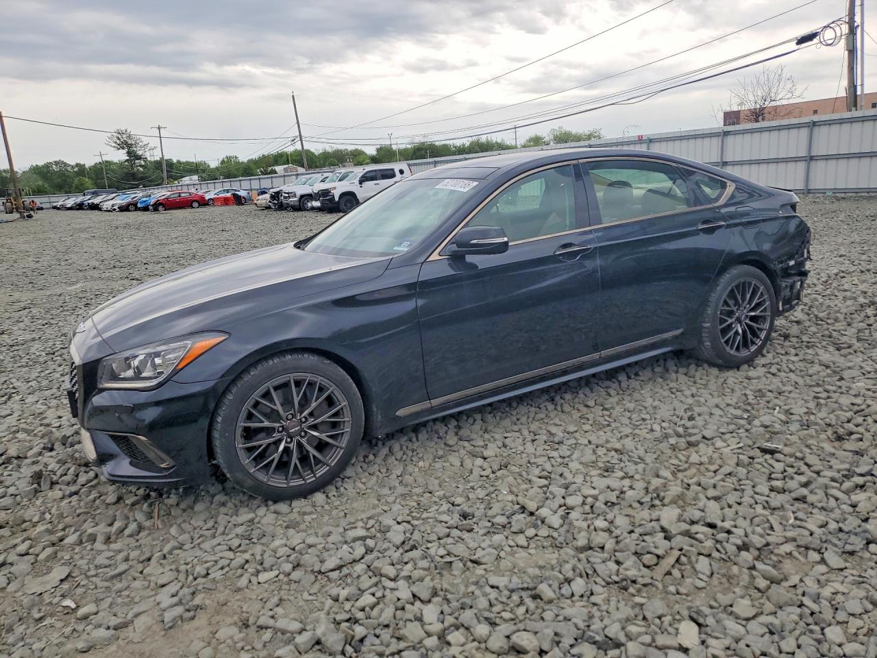 2020 Genesis G80 3.8L, VIN KMTFN4JE4LU331272 — Rear end