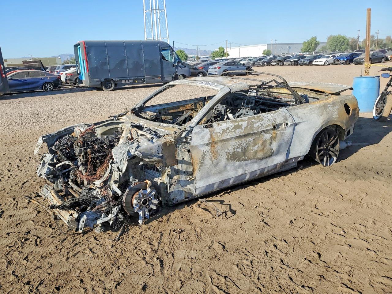 2016 Ford Mustang EcoBoost Premium, VIN 1FATP8UH3G5329687 — Engine fire