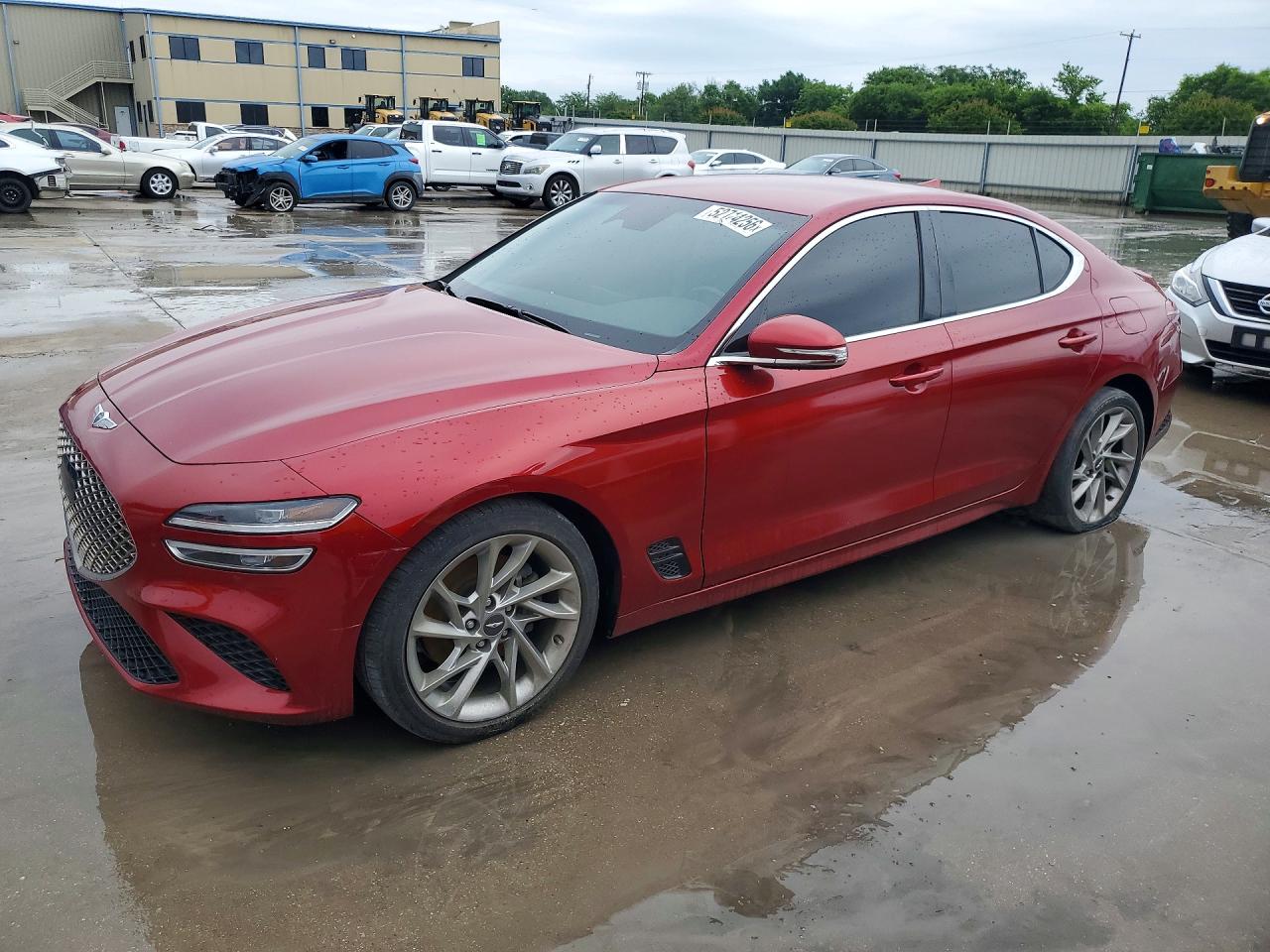 2022 Genesis G70 2.0T, VIN KMTG34TA5NU095187 — Undercarriage