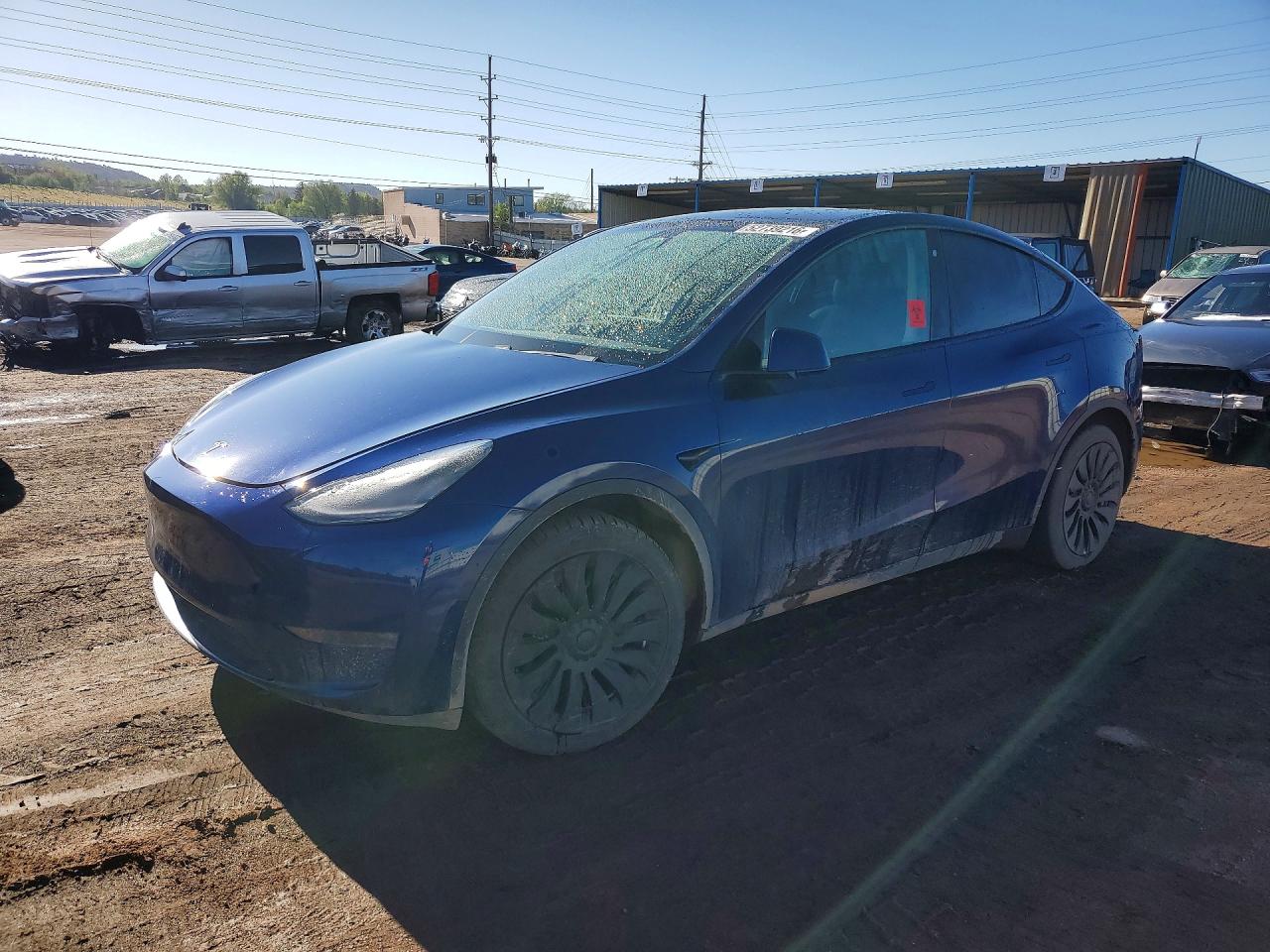 2020 Tesla Model Y Long Range, VIN 5YJYGDEE0LF031815 — Vandalism