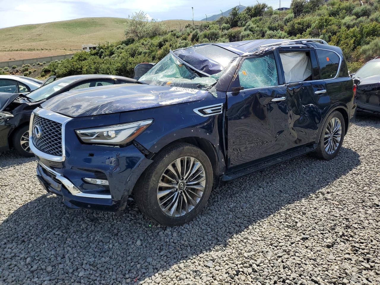 2021 Infiniti QX80 Sensory, VIN JN8AZ2BE0M9270365 — Rollover