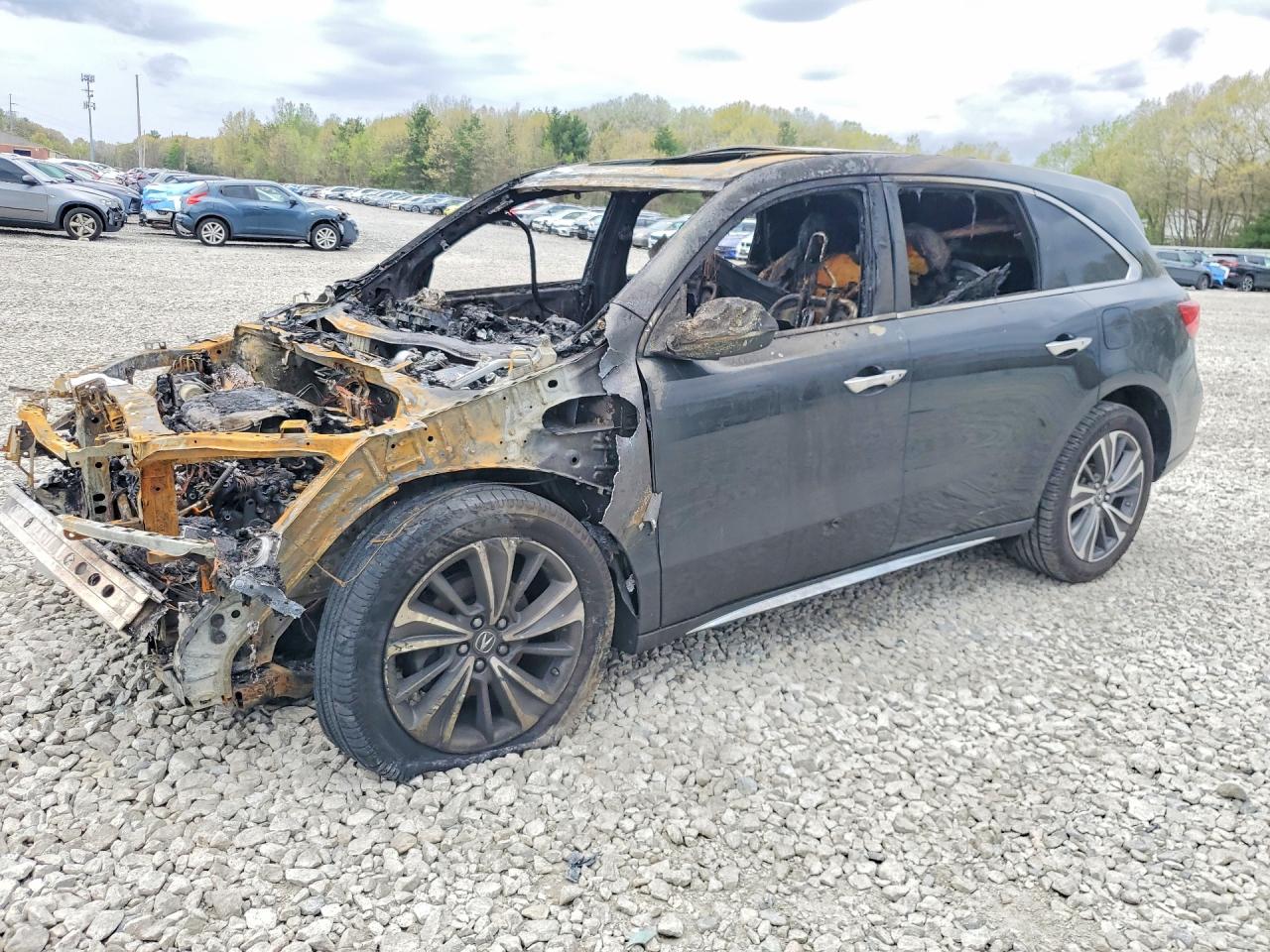 2020 Acura MDX Technology, VIN 5J8YD4H52LL007504 — Burn