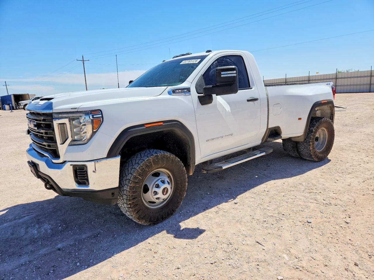 2020 GMC Sierra 3500HD, VIN 1GT39SE78LF254447 — Rear end