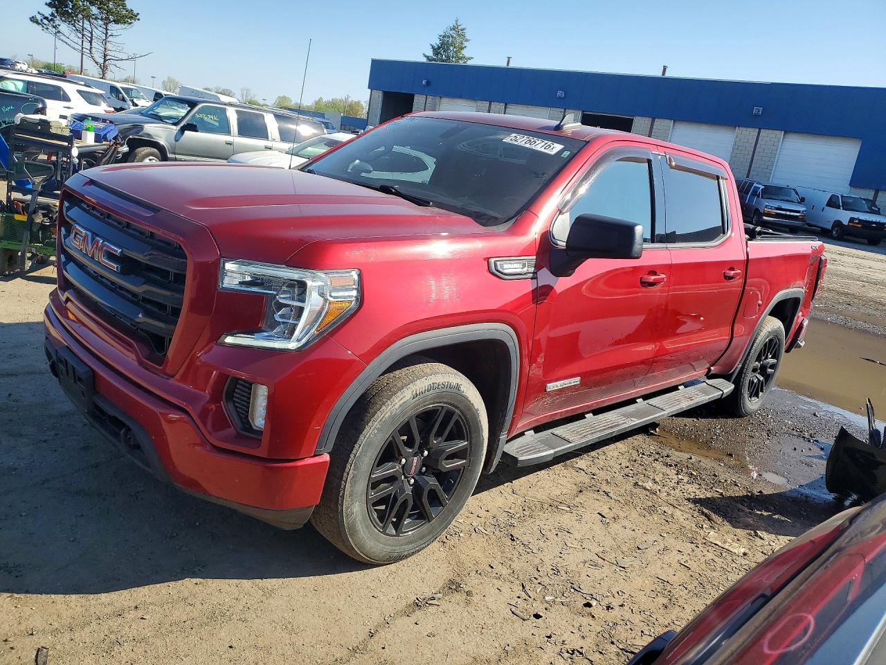 2021 GMC Sierra 1500 Elevation, VIN 3GTU9CET6MG194580 — Rear end