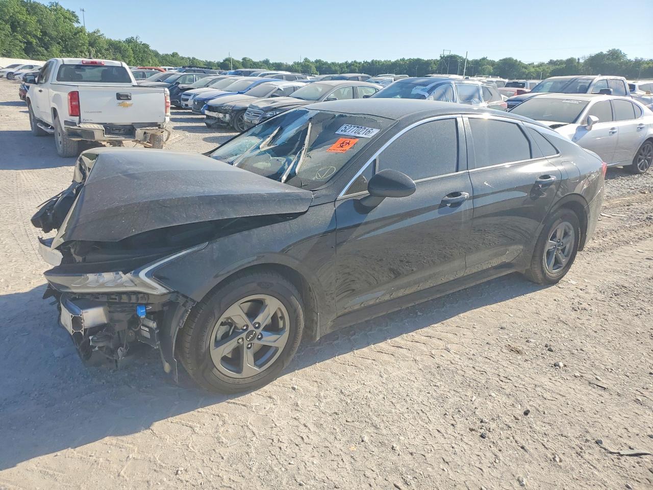 2023 Kia K5 LXS, VIN 5XXG14J2XPG223609 — Front end
