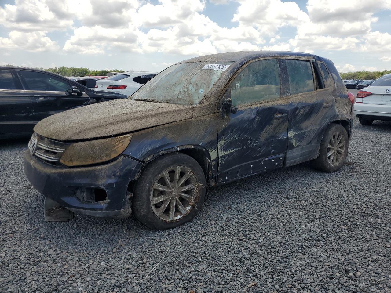 2014 Volkswagen Tiguan S, VIN WVGAV3AX5EW519368 — Вода / потоп