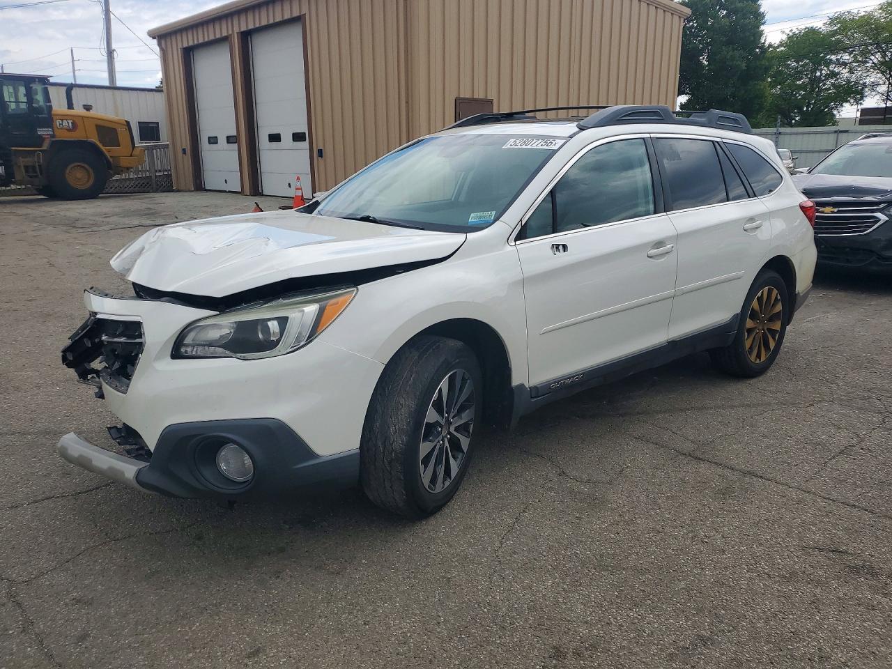 2016 Subaru Outback Limited, VIN 4S4BSBNC7G3230558 — Front end