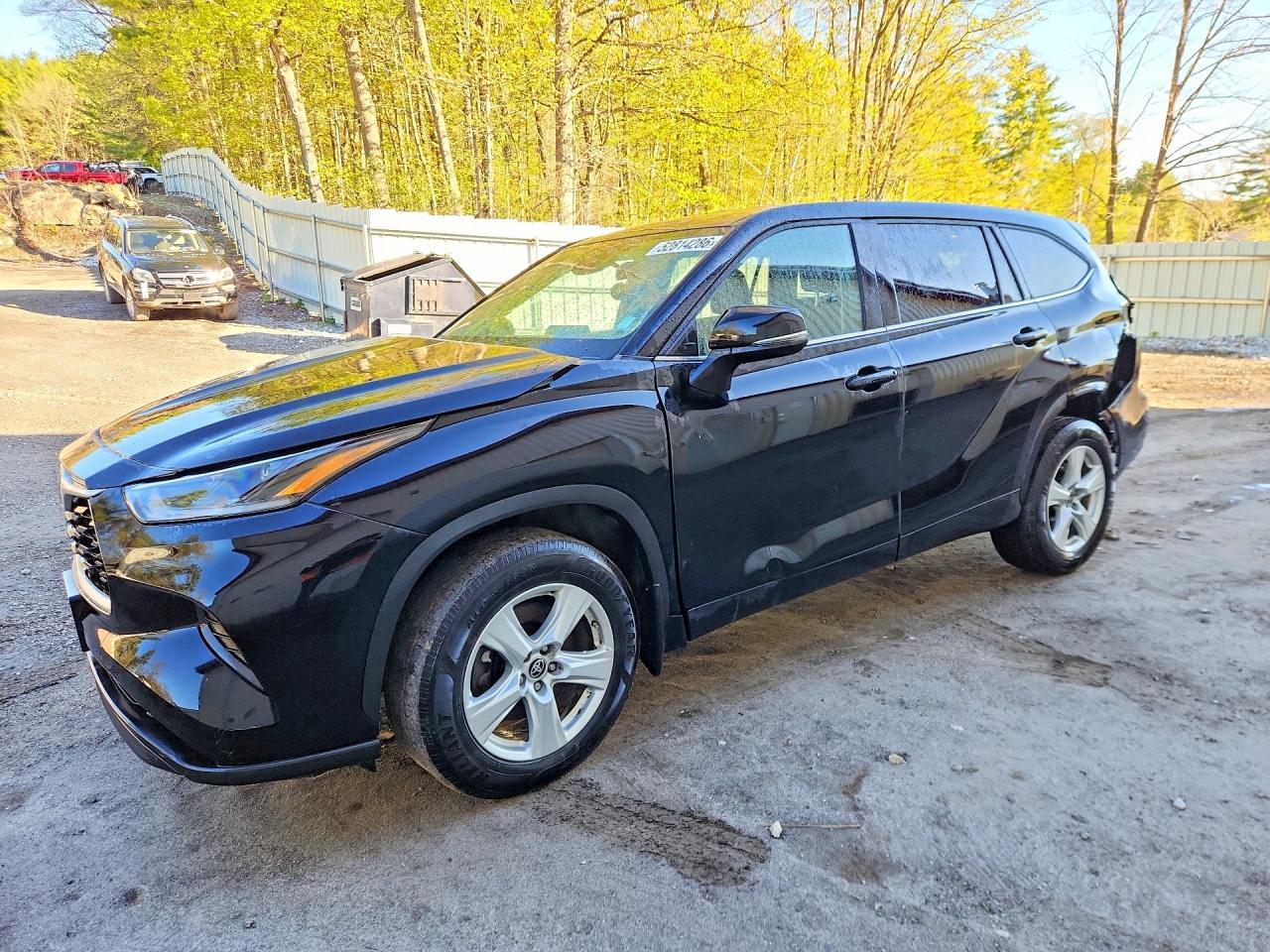 2021 Toyota Highlander L, VIN 5TDCZRBH5MS092087 — Front end