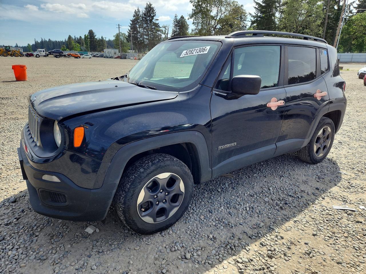 2017 Jeep Renegade Sport, VIN ZACCJBAB5HPG05885 — Front end