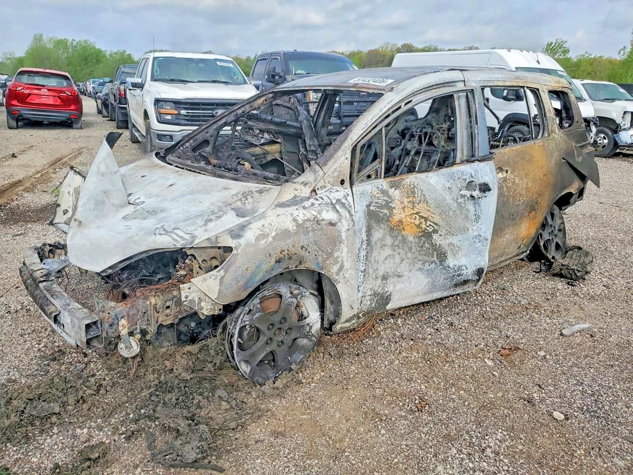 2010 Mazda 5 Sport, VIN JM1CR2W35A0360754 — Burn