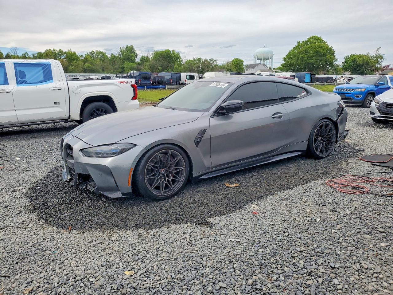 2022 BMW M4 Competition xDrive, VIN WBS43AZ06NCK43599 — Rear end