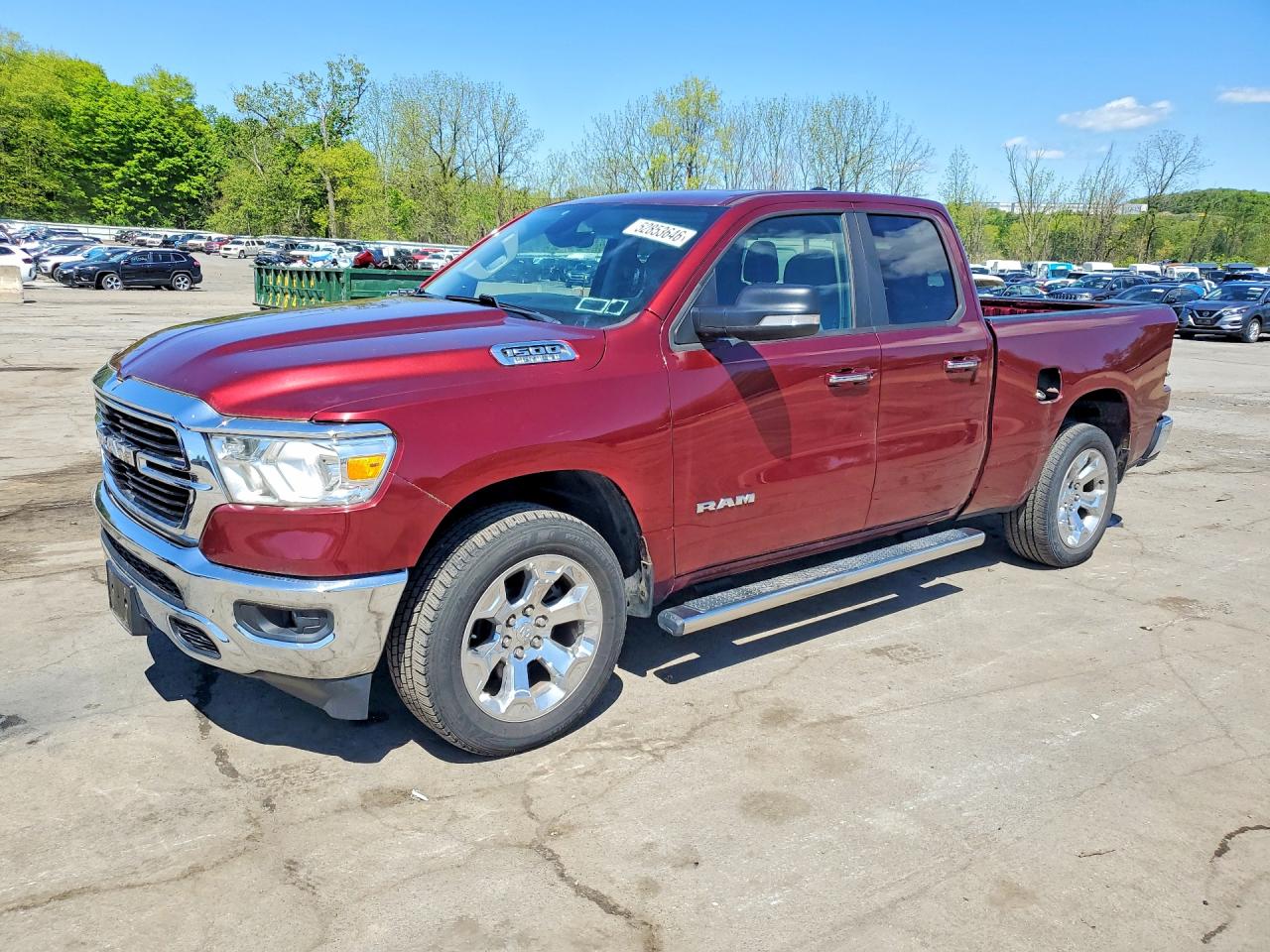 2020 Ram 1500 Big Horn, VIN 1C6SRFBT1LN215488 — Зад