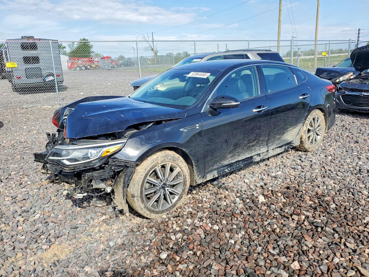 2019 Kia Optima EX, VIN 5XXGU4L14KG367824 — Front end
