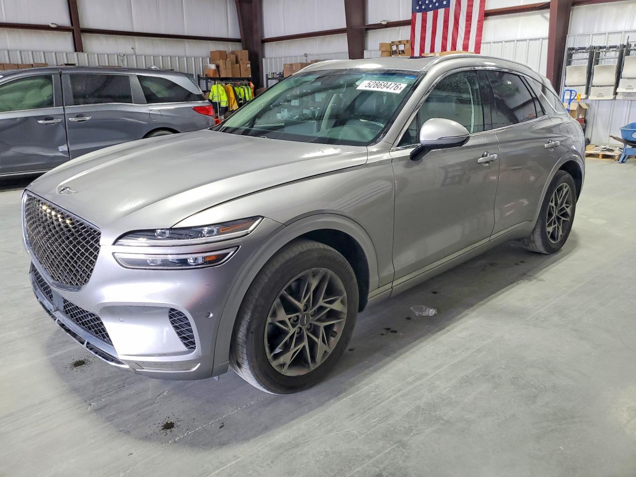 2022 Genesis GV70 2.5T, VIN KMUMADTB0NU046623 — Side