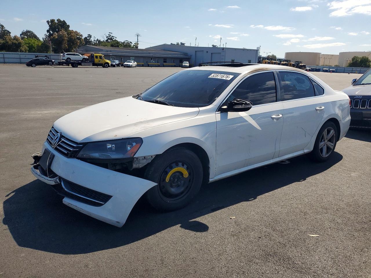 2012 Volkswagen Passat SE, VIN 1VWBP7A37CC097638 — Пожар в салоне