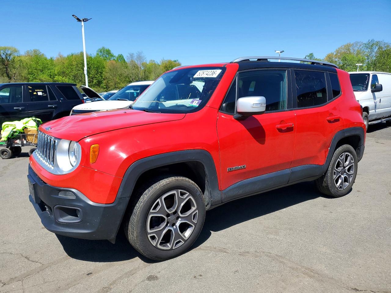 2015 Jeep Renegade Limited, VIN ZACCJBDT5FPC04726 — Front end