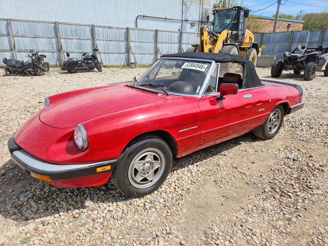 1988 Alfa Romeo Spider Veloce, VIN ZARBA5586J1058147 — Normal wear