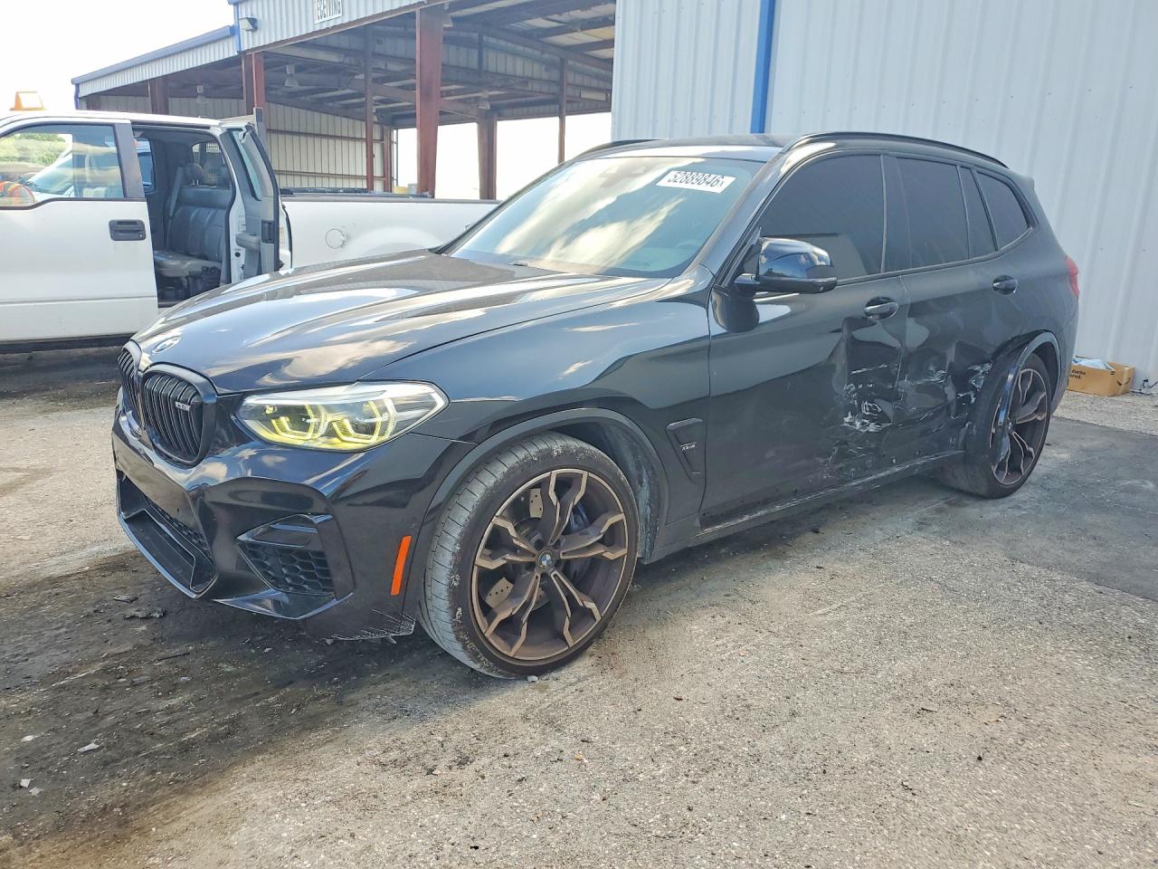 2020 BMW X3 M, VIN 5YMTS0C06LLT11140 — Side