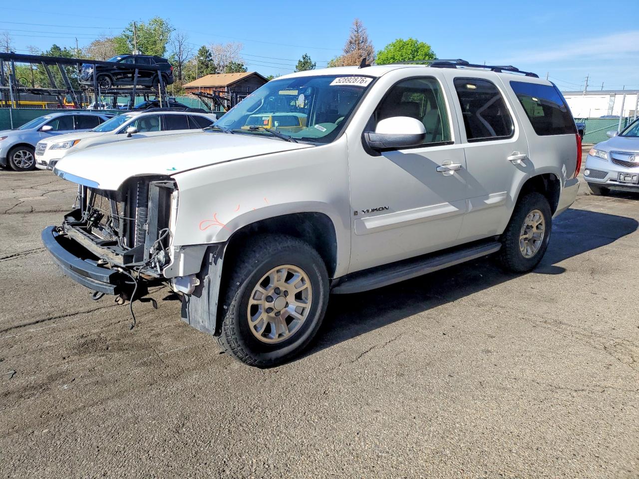 2007 GMC Yukon SLE, VIN 1GKFK13017J372087 — Front end