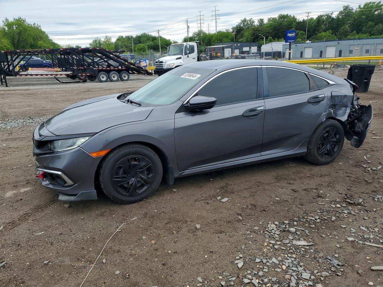 2019 Honda Civic LX, VIN 2HGFC2F68KH541399 — Rear end