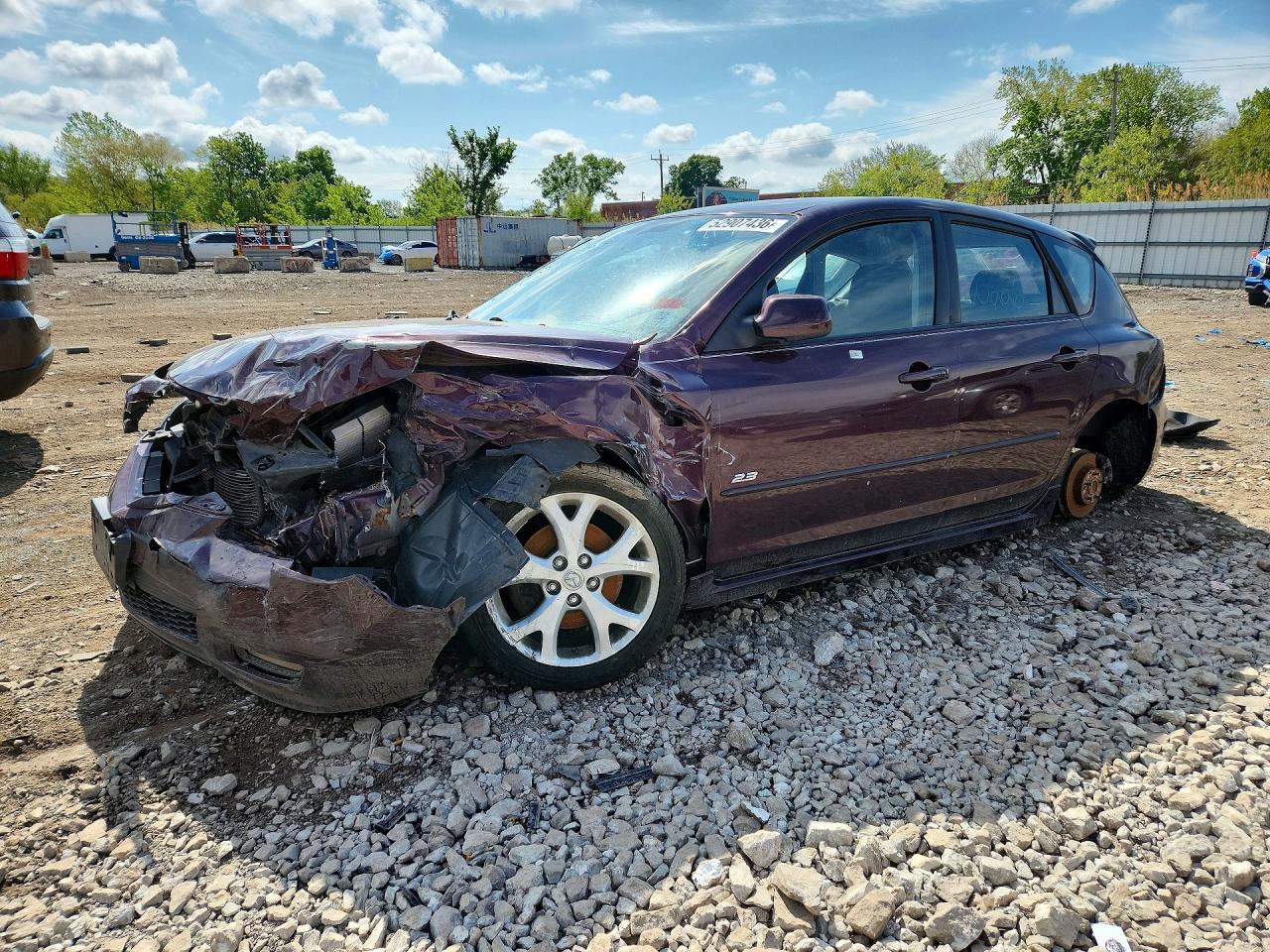 2007 Mazda 3 S Sport, VIN JM1BK143171647069 — Front end