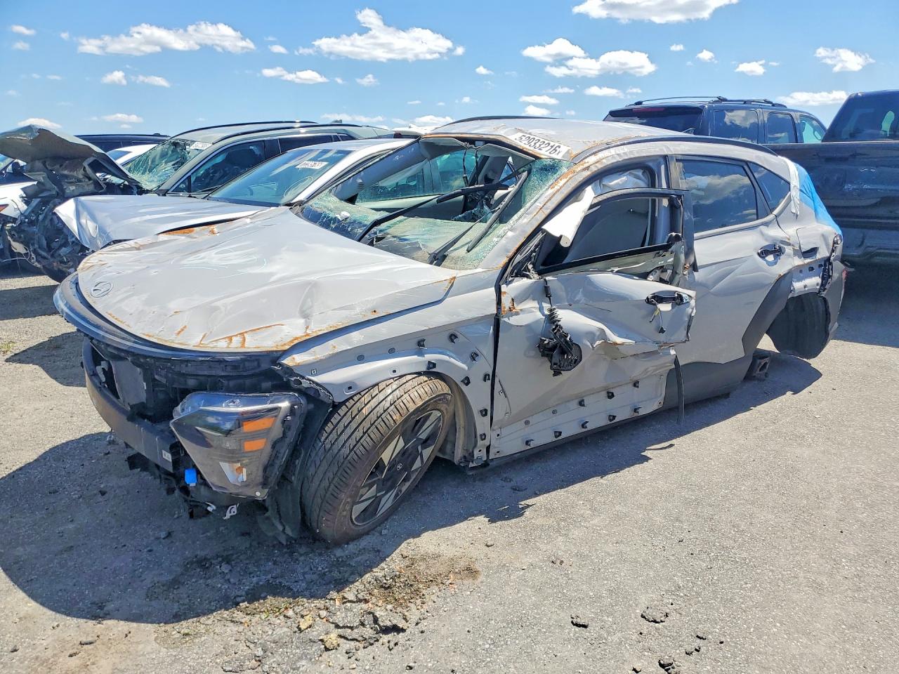2024 Hyundai Kona SEL, VIN KM8HB3AB6RU119543 — Rollover