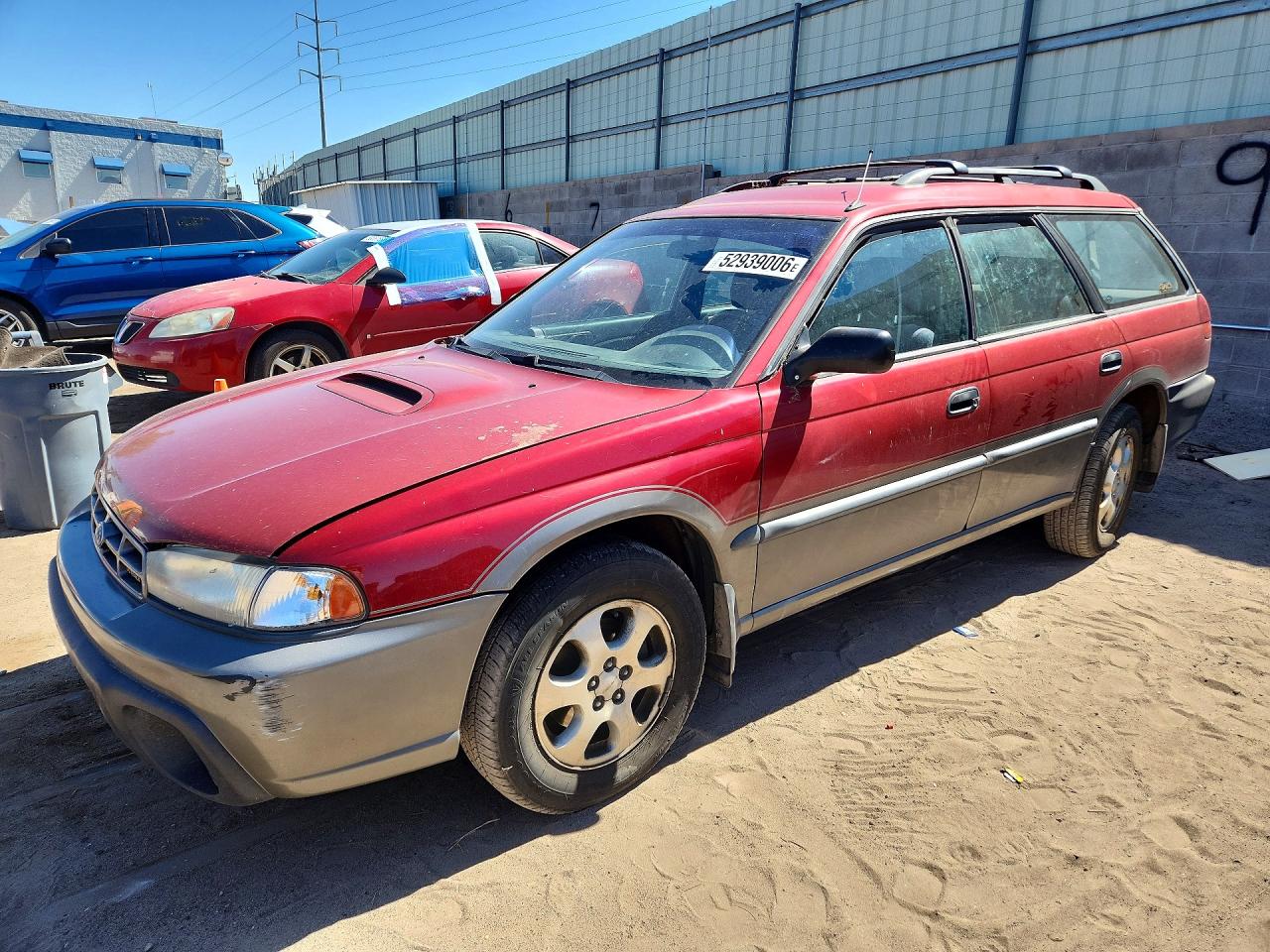 1998 Subaru Legacy Outback, VIN 4S3BG6852W7618590 — Зад