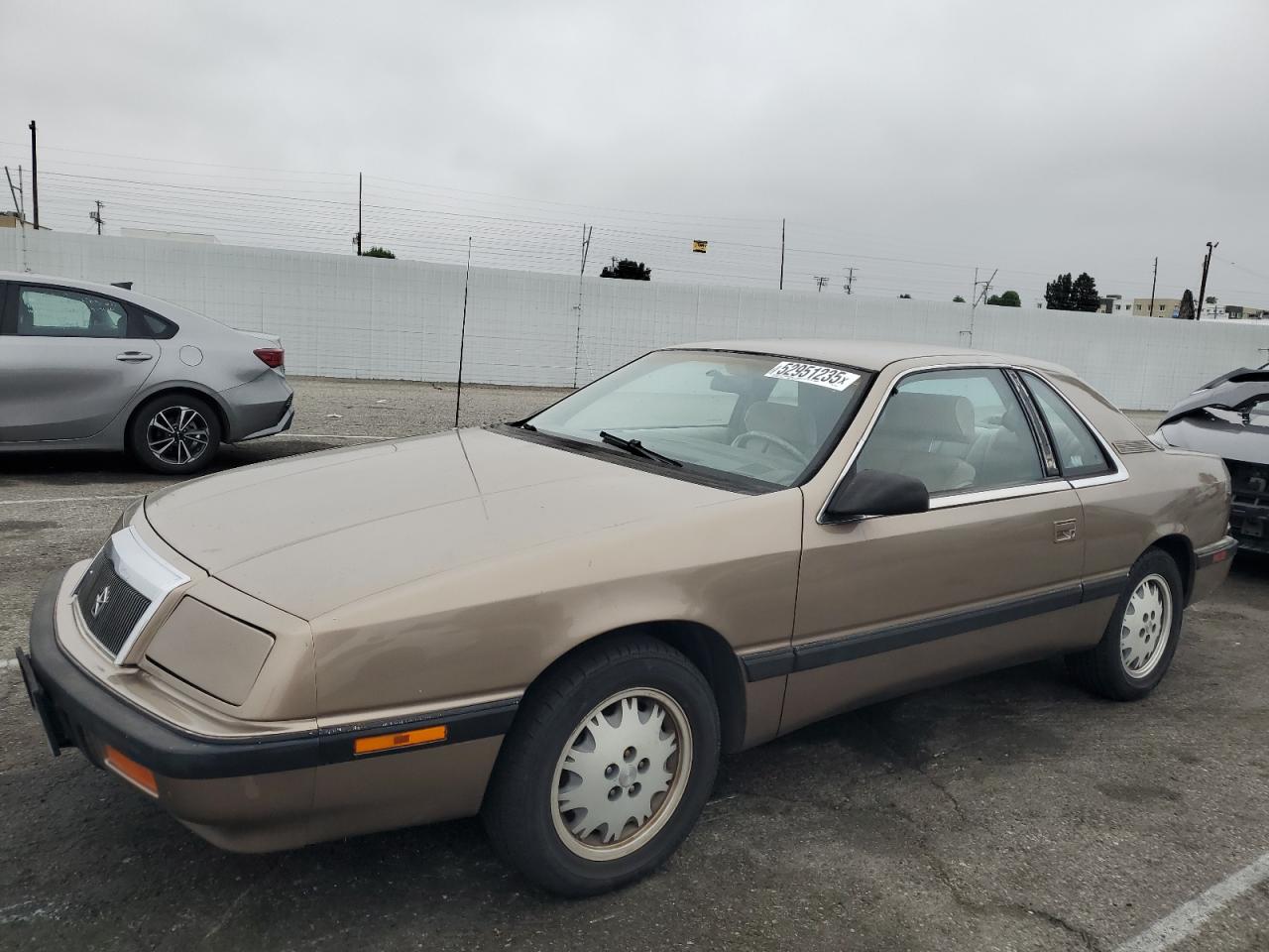 1988 Chrysler LeBaron, VIN 1C3CJ41E1JG311333 — Front end