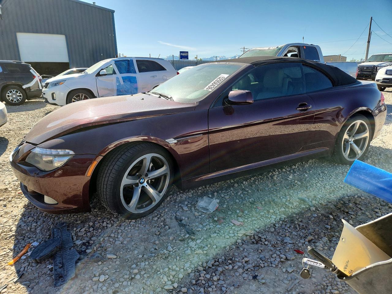 2008 BMW 6 Series 650i, VIN WBAEB53548CX61142 — Front end